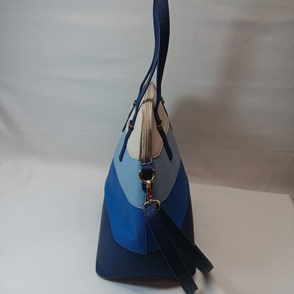Karla Hanson Dome Shaped Grace Women's Satchel Bag Blutone - Picture 7 of 14